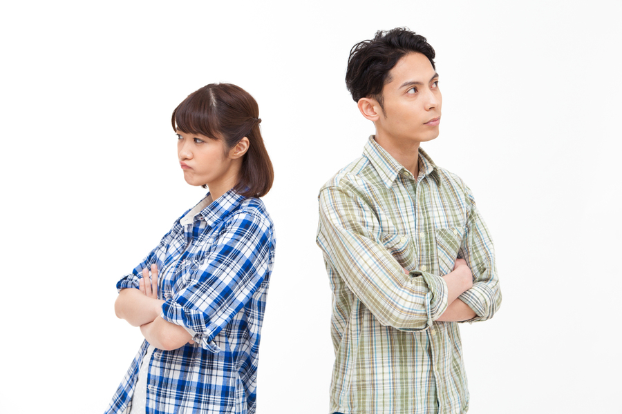 ケンカ中のカップル